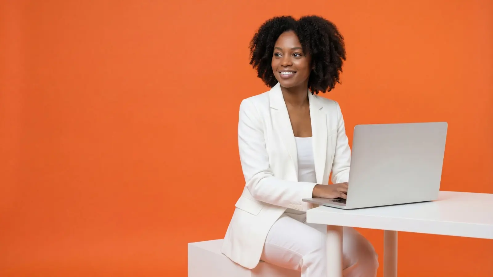 HR professional met laptop